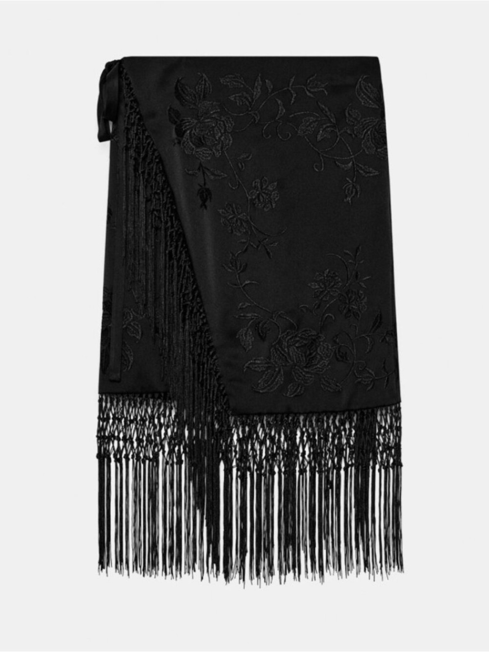 ISO 👀 Help me find this Zara ZW Collection Embroidered Fringe Skirt!
